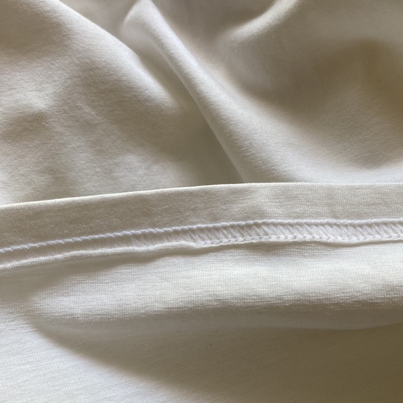 ANNE FONTAINE WHITE LONG SLEEVE TOP SHIRT BLOUSE 44 NEW 12 - Picture 9 of 11